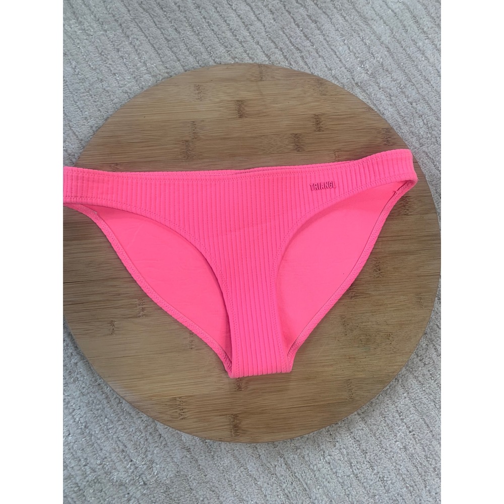 Triangl Twinnie Hot Pink Neoprene Low Rise Bikini Bottom Small